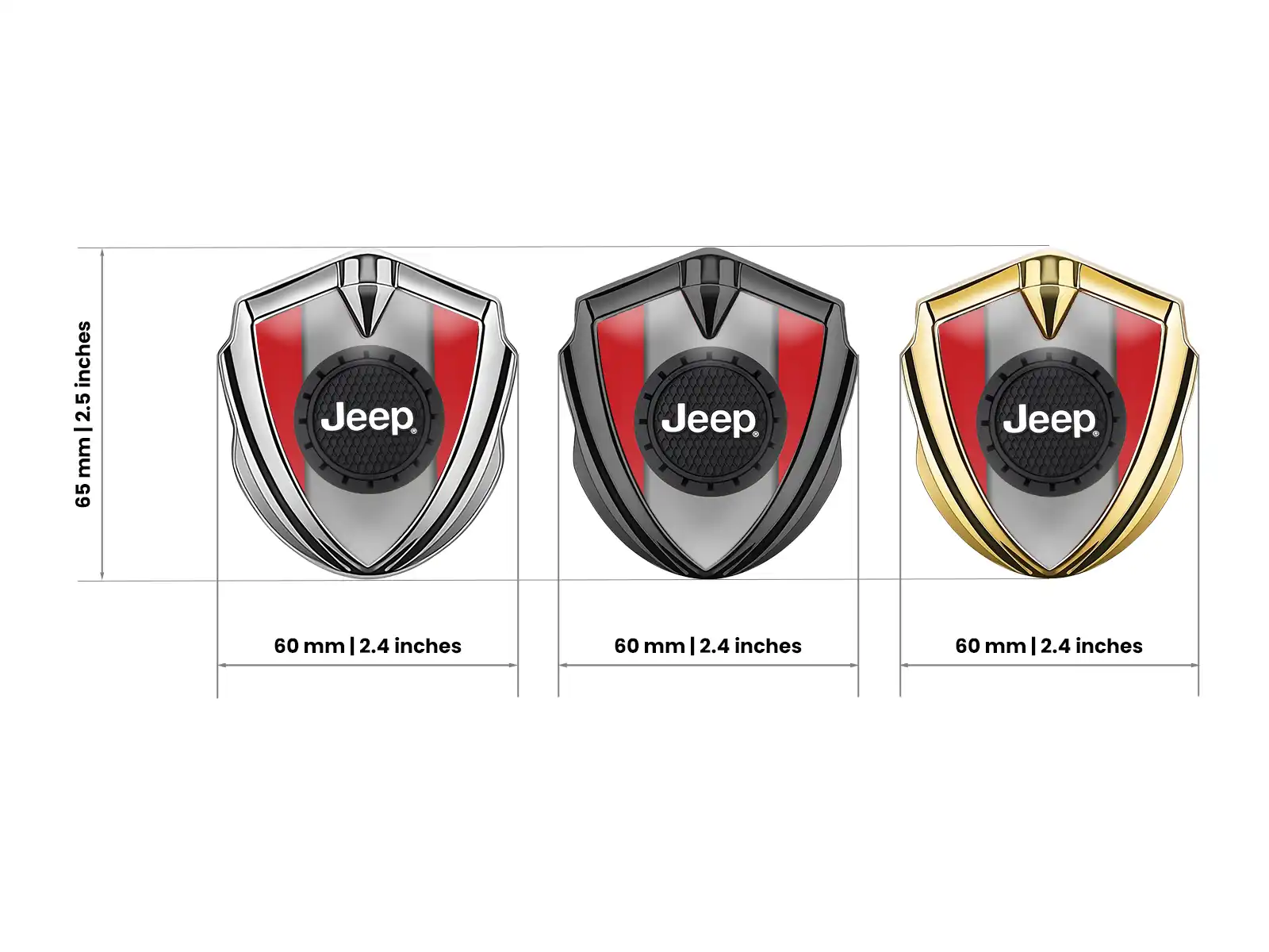 Jeep Emblema Fender Badge Disegno Pro Robusto